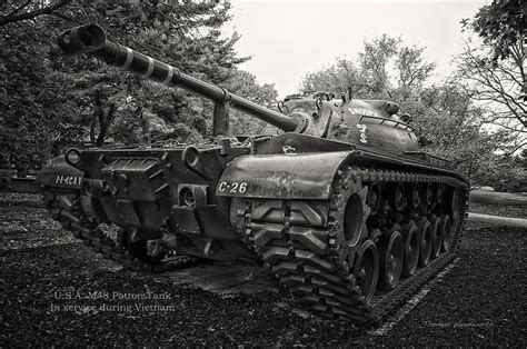 M48 Patton Tank Front View Photograph By Thomas Woolworth Pixels Merch
