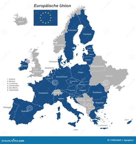 Europe Political Map Of Europe Stock Illustration Illustration Of