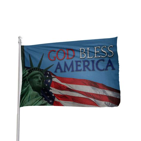 God Bless America Flag Atlantic Flagpole