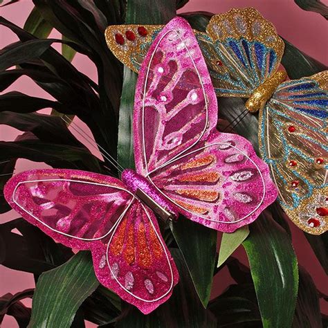 Large Clear Wing Butterfly Decor Butterfly Decorations Butterfly