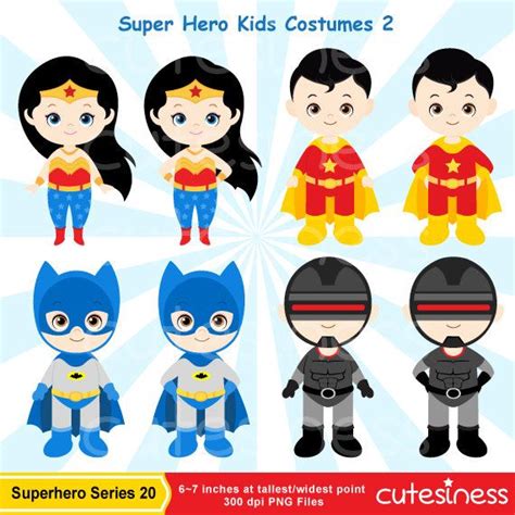 Super Hero Series 20 Digital Clipart 26 Graphics