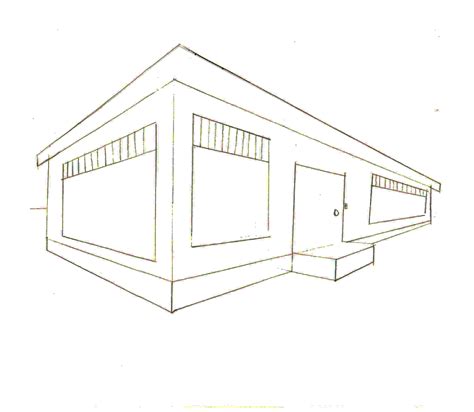 How To Draw A Two Point Perspective House Image To U
