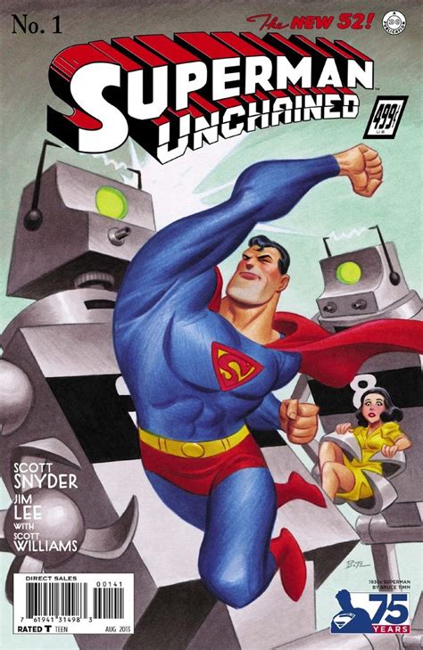 Superman Unchained 1 1930s Variant Superman Bruce Timm Dc Comic Books