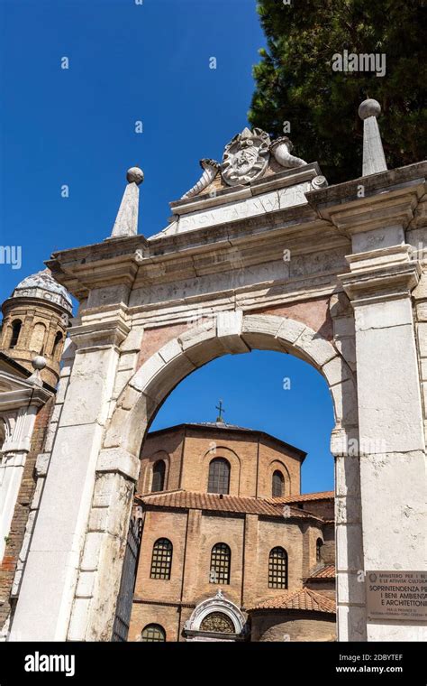 Entrance To 6th Century Basilica Di San Vitale And The Mausoleum Of