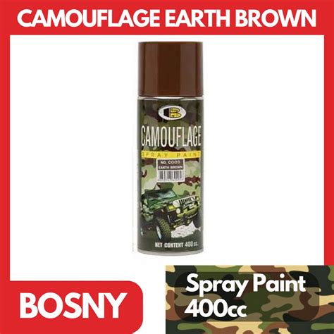 Bosny Camouflage Earth Brown Matte Spray Paint 400cc Shopee Philippines