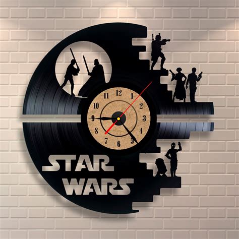 Star Wars Vinyl Clock Via Etsy Star Wars Room Star Wars Items Star