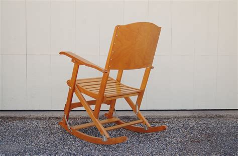 Folding Rocking Chair Clement Canada Maple Rocking Chair Etsy