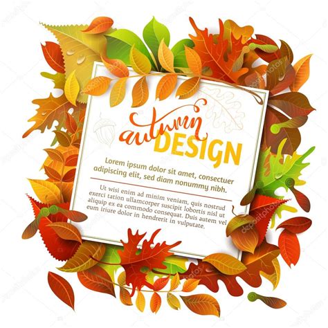 Bright Fall Background Stock Vector Image By ©maljuk 83573606