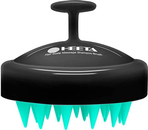 Heeta Scalp Massager Hair Growth Shampoo Brush With Soft Silicone Bristles For Hair Care And