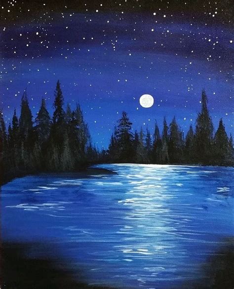 40 Simple Acrylic Painting Ideas To Try 2020 Landscape Paintings