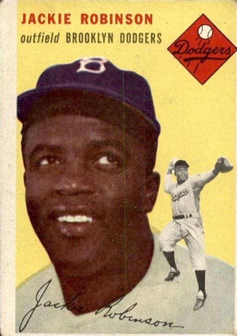 Jackie robinson baseball card value. Jackie Robinson 1954 Topps #10 | Baseball cards, Jackie robinson, Baseball card values