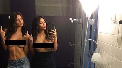 Kim Kardashian Emily Ratajkowski In Naked Bathroom Selfie British Gq British Gq