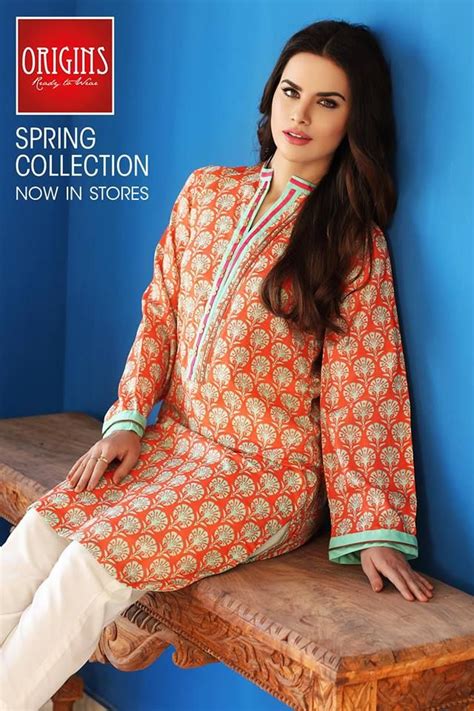 Latest Summer Kurti Designs And Tops By Origins Spring Collection 2018 19