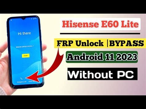 Hisense E Lite FRP BYPASS All Android FRP Remove Gmail Account Without PC No Sim