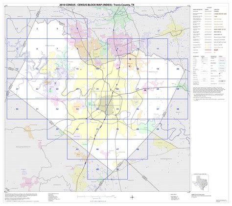 2010 Census County Block Map Travis County Index The Portal To