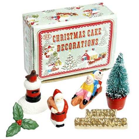 1960s Christmas Cake ornaments. Google search  Christmas cake