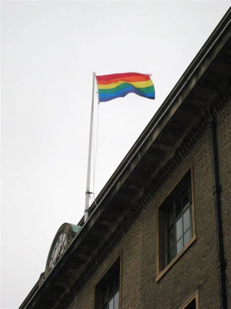 Rainbow Flag Flying On The Cambridge Guild Hall Original Flickr