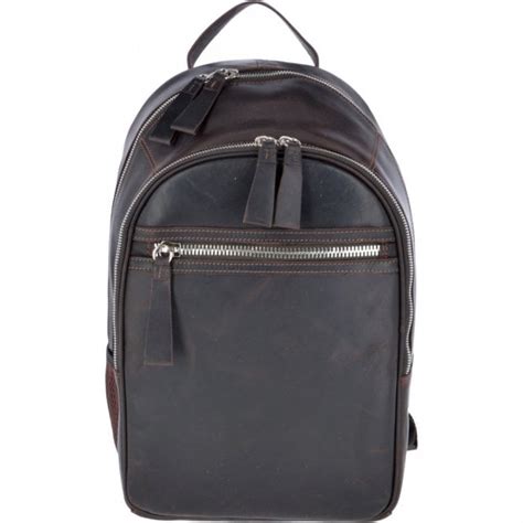 Unisex Leather Oily Hunter Backpack Brown 1663 Luggage From Leather Company Uk