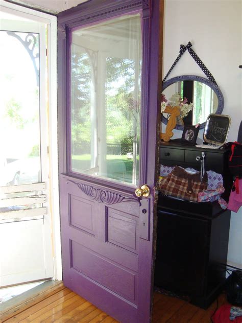 Tales From The Farmhouse Purple Front Door In 2023 Purple Front