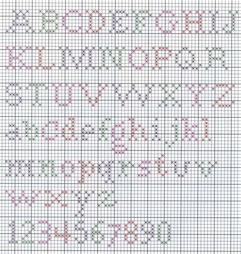 Cross Stitch Alphabet Chart Cross Stitch Alphabet Free Cross Stitch