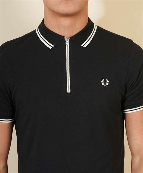 fred perry zip polo shirt scotts menswear