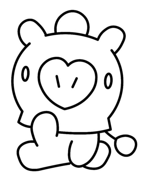 Free Printable Bt21 Coloring Page Free Printable Coloring Pages For Kids