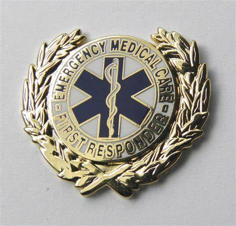 Emt Emergency Medical Care First Responder Ems Wreath Lapel Pin Badge 1