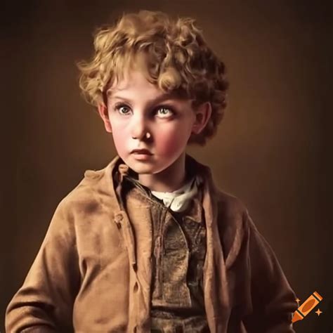 Nostalgic Portrayal Of A Child In A Vintage Western Film On Craiyon