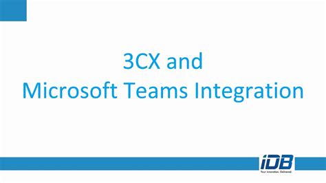Ring Bot 3cx Teams Integration Introduction Eng Youtube