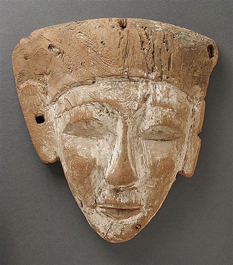 Face From A Coffin Egypt The Roman Period 30 Bce 395ce Ceramic Art Sculpture Egyptian Art