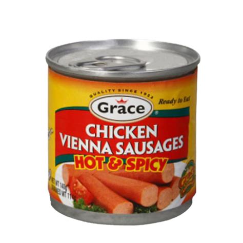 Grace Chicken Vienna Sausages Hot And Spicy Anjos Imports