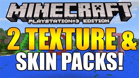 Minecraft Ps3 2 Texture Packs And 2 Skin Packs Release Date