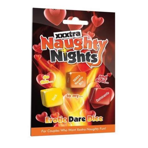 Xxxtra Naughty Nights Dice Adult Couples Foreplay Game Card Board