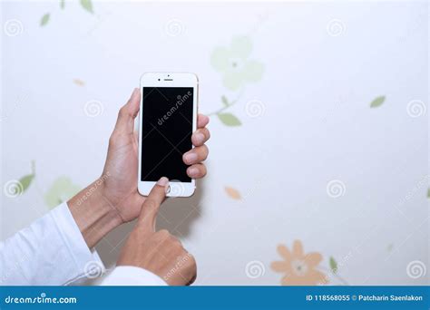 Hands And Cell Phones Communication Device Stock Image Image Of