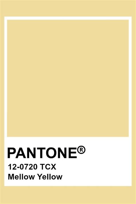 Pantone Mellow Yellow Pantone Colour Palettes Yellow Pantone