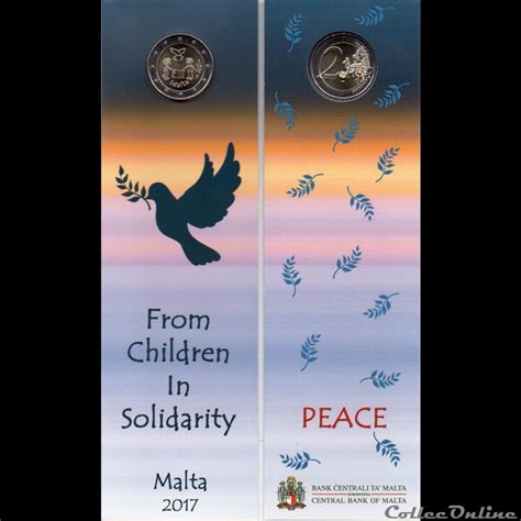 2017 Paix Solidarité Enfants Avec Poinçon Monnaie De