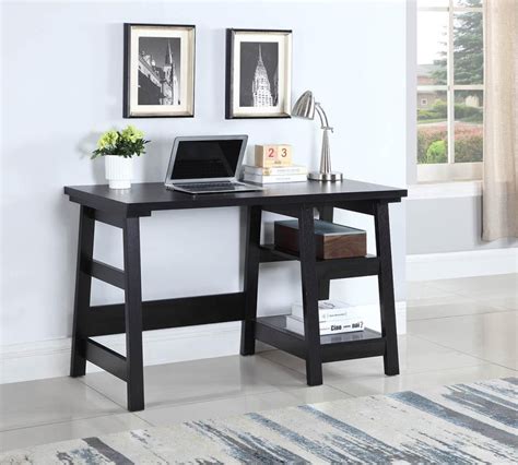 Keira Collection Transitional Black Writing Desk 801870 Home