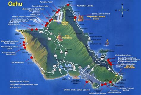 Oahu Tourist Map Oahu Hawaii Mappery