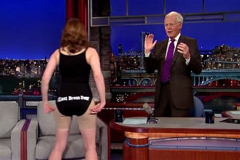 Tina Fey Strips For David Letterman To Mark Final Appearance On The