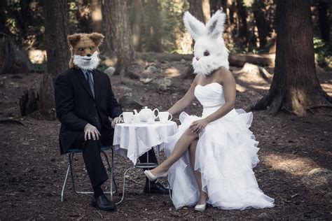 Fox And Bunny Having Tea In The Forest Fox And Bunny Found Flickr
