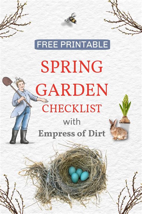 2024 Spring Gardening Checklist Free Printable