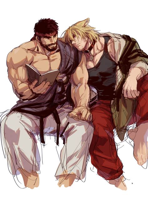 Ryu And Ken Masters Street Fighter And More Drawn By Yuiofire Danbooru