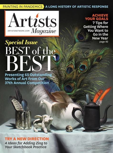 the artists magazine january february 2021 print edition artists network