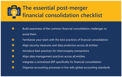 Post Merger Financial Consolidation The Essential Checklist