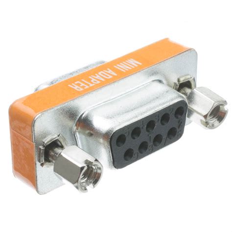 Mini Null Modem Adapter Db9 Female To Db9 Female