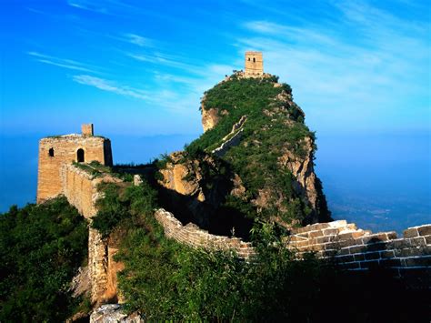 Nature Great Wall Of China Green Clouds Wallpapers Hd