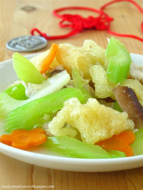 Nasi Lemak Lover Stir Fried Fish Maw With Celery 鱼鳔炒西芹