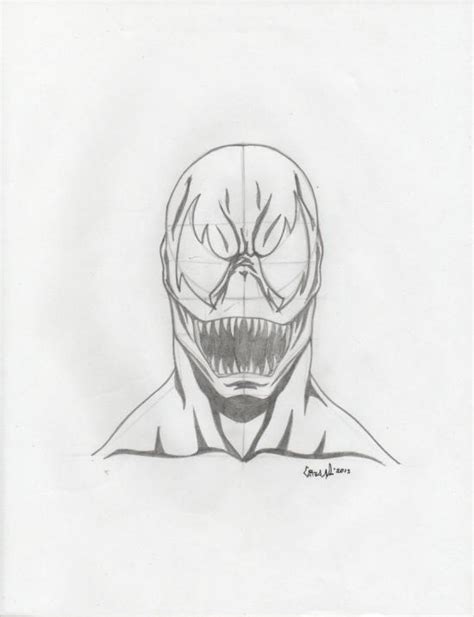Drawing Carnage Face Sketch By The Scorpion Art Ourartcorner