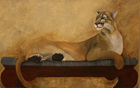 Shes A Cougar Painting By Jan Panico Fine Art America
