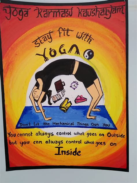 Poster Making On Yoga Yoga Poster Design Poster Competition Yoga Poster